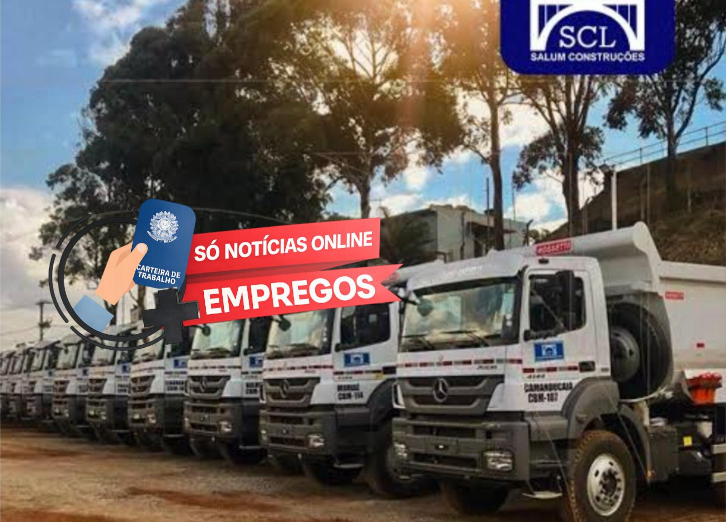 Salum oferece 29 vagas para motoristas e montadores na obra de Tamanduá