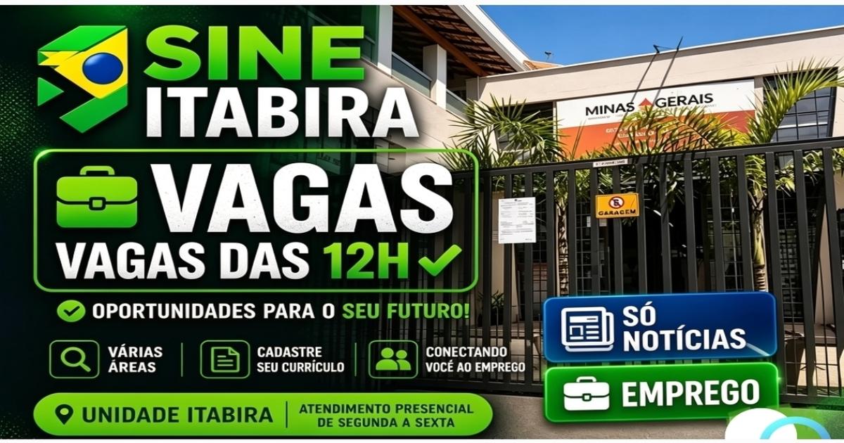 SINE Itabira reúne 122 vagas de emprego e oferece 50 oportunidades em vendas