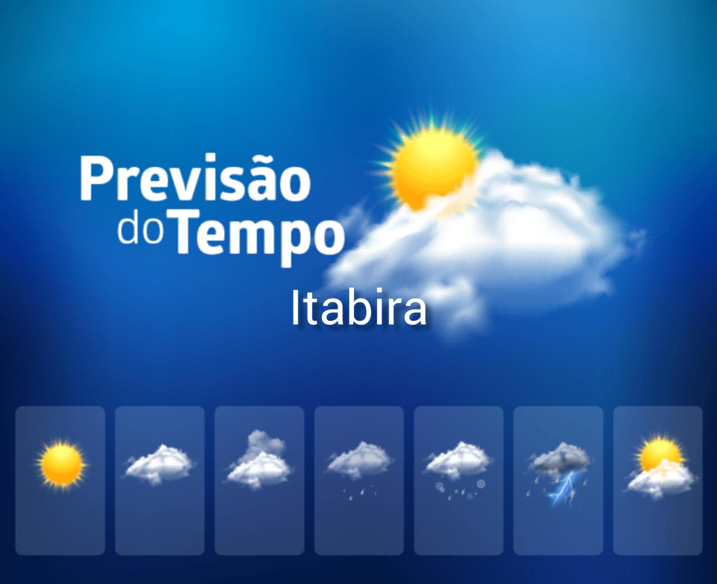 Itabira tem sexta-feira de sol, máxima de 29°C e tempo seco