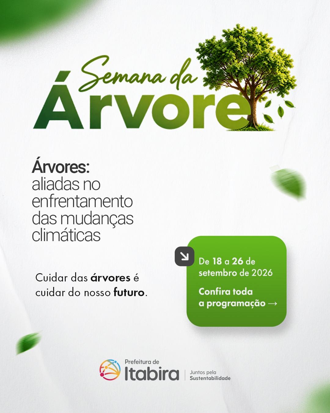 Itabira inicia Semana da Árvore com 26 atividades gratuitas nesta sexta