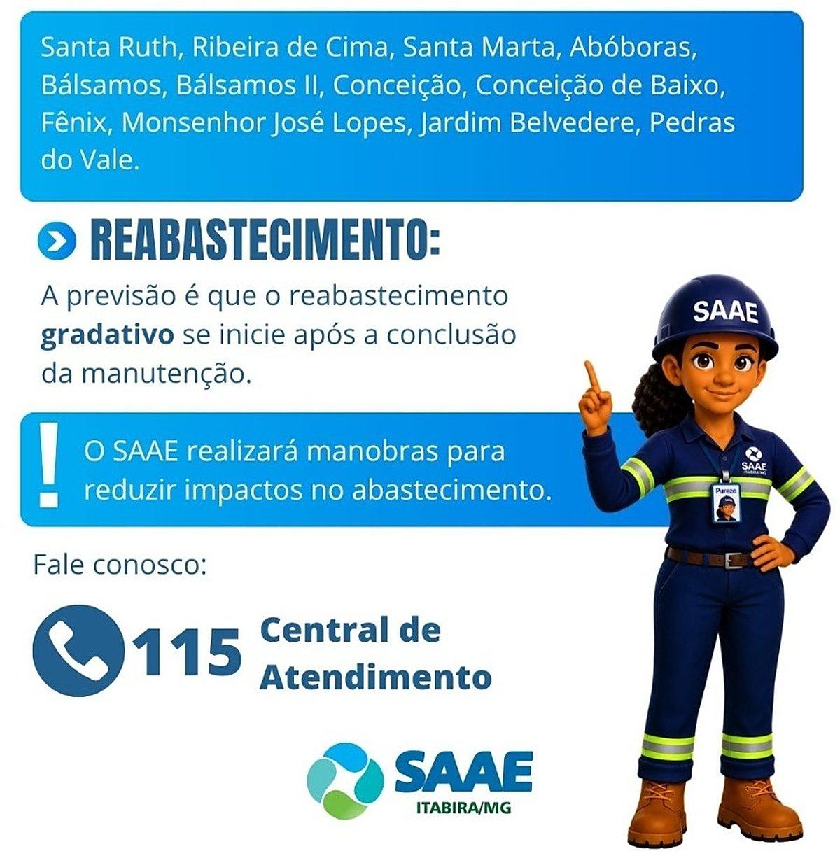 Parada da Vale pode afetar abastecimento de água em 12 bairros de Itabira